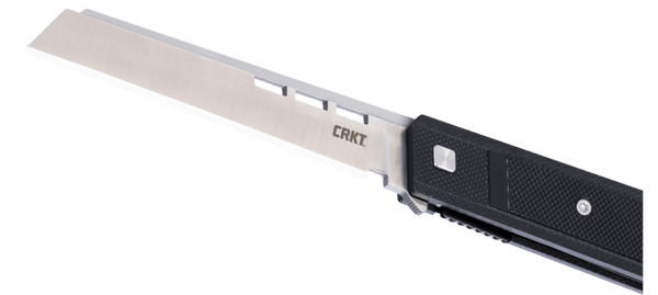CRKT 3840 Zephyr Liner Lock Folding Knife – D2 Steel, Black Handle