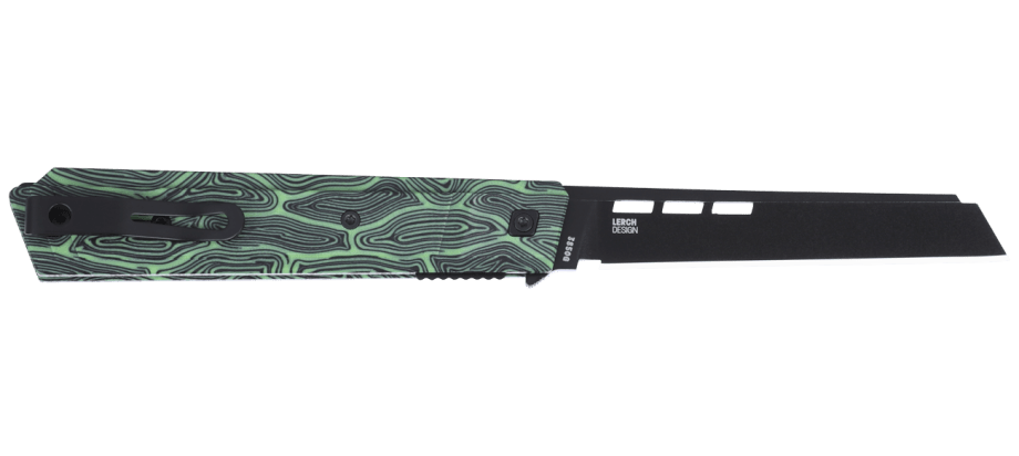 CRKT 3840 Zephyr Liner Lock Folding Knife – 14C28N Steel, Green/Black Handle