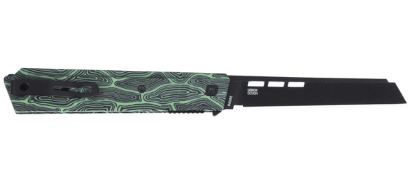 CRKT 3840 Zephyr Liner Lock Folding Knife – 14C28N Steel, Green/Black Handle