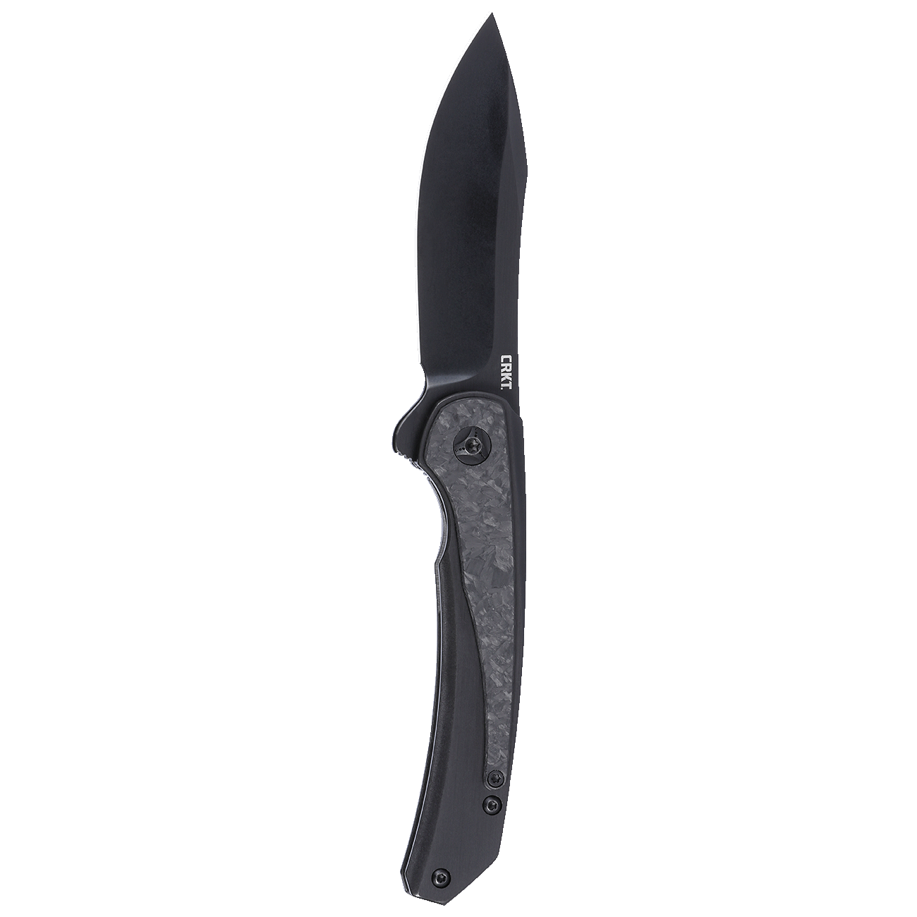 CRKT 6070CF Padawan Frame Lock Folding Knife – 14C28N Steel w/ Carbon Fiber Handle