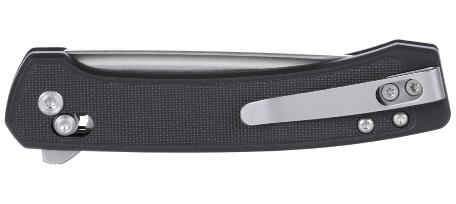 CRKT 7075 Q Compact Crossbar Lock Folding Knife – 14C28N Steel w/ Black Handle