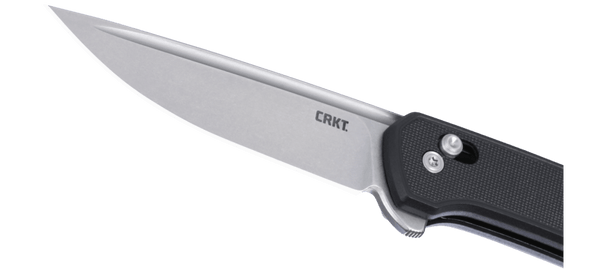 CRKT 7075 Q Compact Crossbar Lock Folding Knife – 14C28N Steel w/ Black Handle