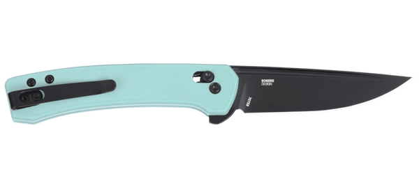 CRKT 7075B Q Compact Folding Knife - 14C28N Steel w/ Aqua Handle