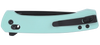 CRKT 7075B Q Compact Folding Knife - 14C28N Steel w/ Aqua Handle
