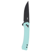 CRKT 7075B Q Compact Folding Knife - 14C28N Steel w/ Aqua Handle
