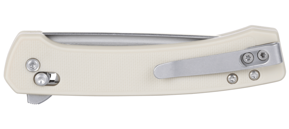 CRKT 7075S Q Compact Crossbar Lock Folding Knife – 14C28N Steel w/ Sand Handle