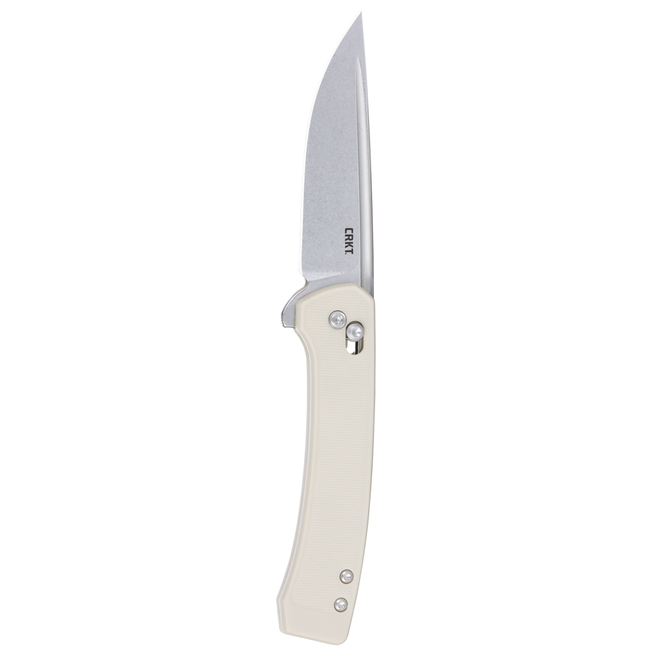 CRKT 7075S Q Compact Crossbar Lock Folding Knife – 14C28N Steel w/ Sand Handle