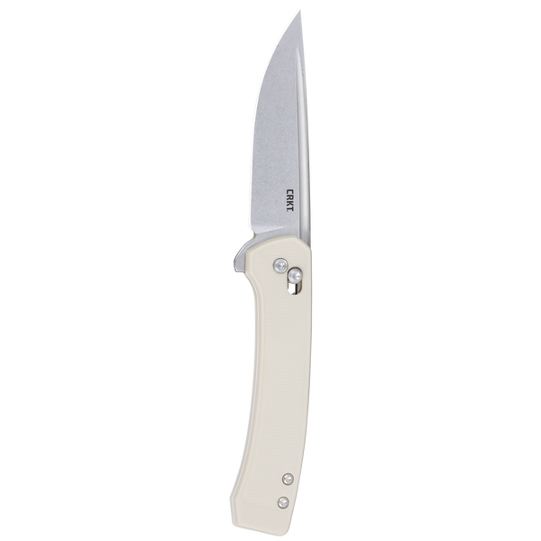 CRKT 7075S Q Compact Crossbar Lock Folding Knife – 14C28N Steel w/ Sand Handle