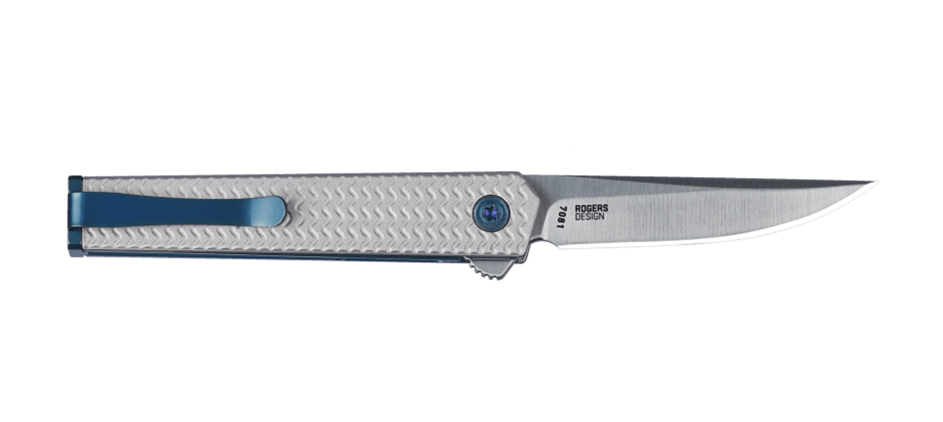 CRKT 7081 CEO Microflipper Folding Knife – Grey Aluminum Handle