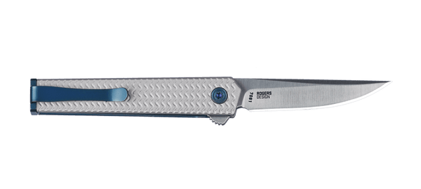CRKT 7081 CEO Microflipper Folding Knife – Grey Aluminum Handle