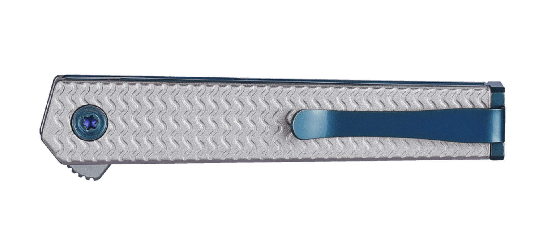 CRKT 7081 CEO Microflipper Folding Knife – Grey Aluminum Handle