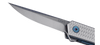 CRKT 7081 CEO Microflipper Folding Knife – Grey Aluminum Handle