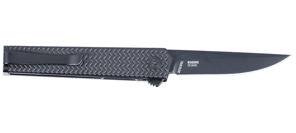 CRKT 7081D2K CEO Microflipper Folding Knife – D2 Steel, Black Aluminum Handle