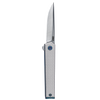 CRKT 7081 CEO Microflipper Folding Knife – Grey Aluminum Handle