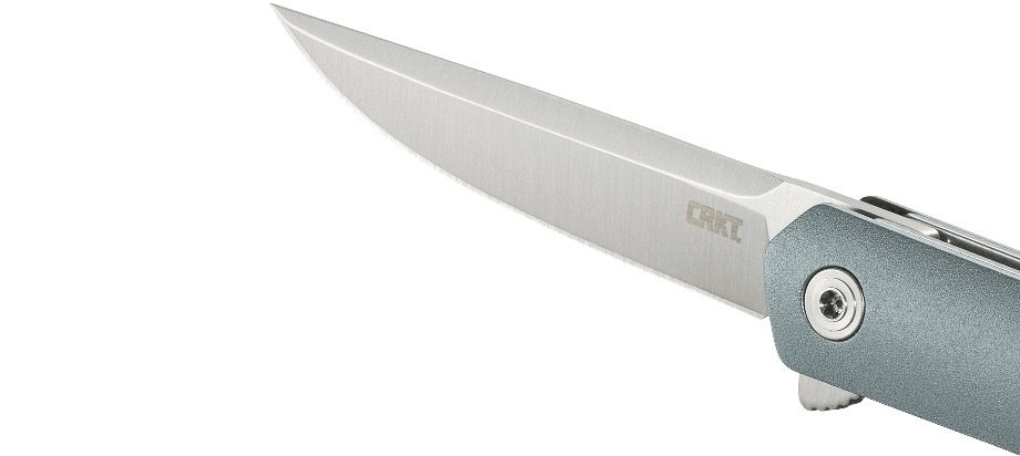 CRKT CEO Compact Flipper Folding Knife  - Gray Handle | CRKT