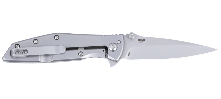 CRKT 7600 Slag Assisted Folding Knife – D2 Steel, Silver
