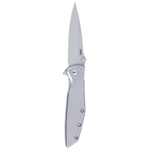 CRKT 7600 Slag Assisted Folding Knife – D2 Steel, Silver