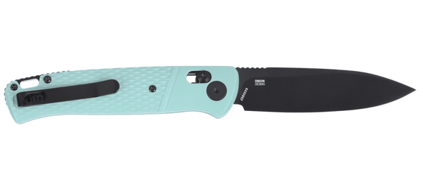 CRKT K430BKP Counterpart Crossbar Folding Knife – 12C27 Steel w/ Aqua Handle