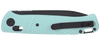 CRKT K430BKP Counterpart Crossbar Folding Knife – 12C27 Steel w/ Aqua Handle