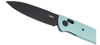 CRKT K430BKP Counterpart Crossbar Folding Knife – 12C27 Steel w/ Aqua Handle