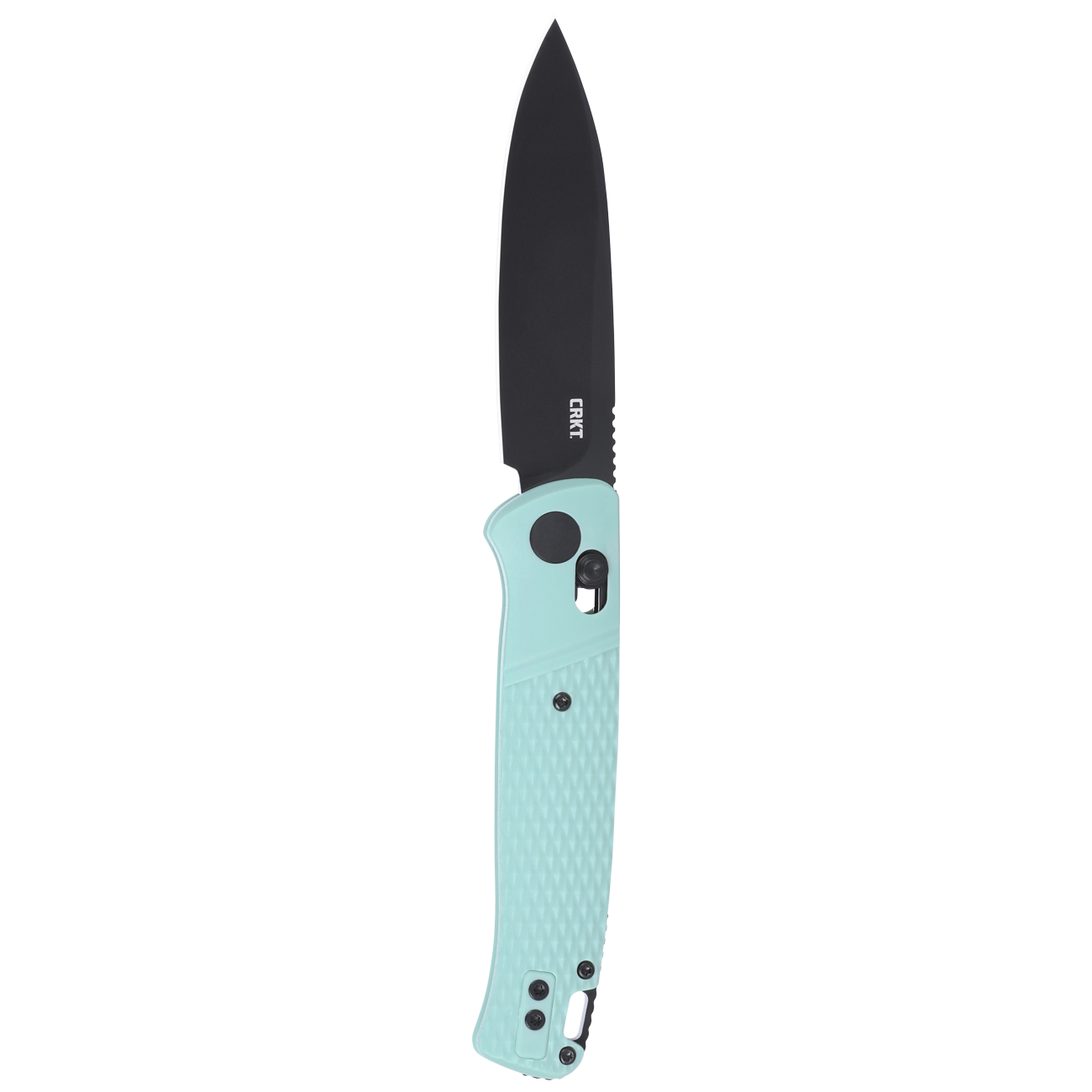 CRKT K430BKP Counterpart Crossbar Folding Knife – 12C27 Steel w/ Aqua Handle