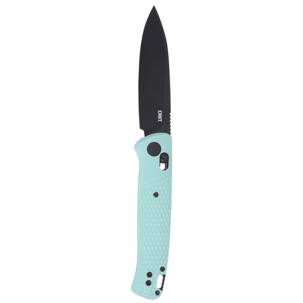 CRKT K430BKP Counterpart Crossbar Folding Knife – 12C27 Steel w/ Aqua Handle
