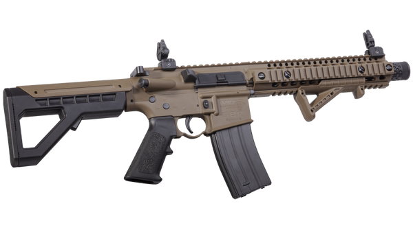 Crosman DPMS SBR Full-Auto CO2 Blowback Powered 4.5mm BB Air Rifle – Dark Earth | Crosman