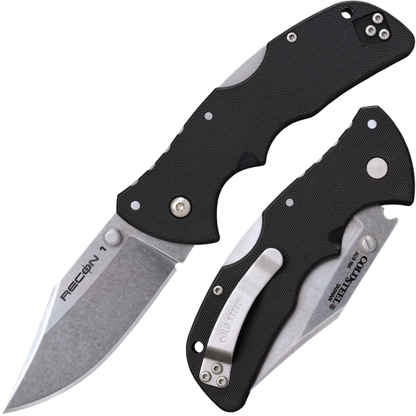 Cold Steel Mini Recon 1 Folding Knife – Clip Point AUS 10A | Cold Steel