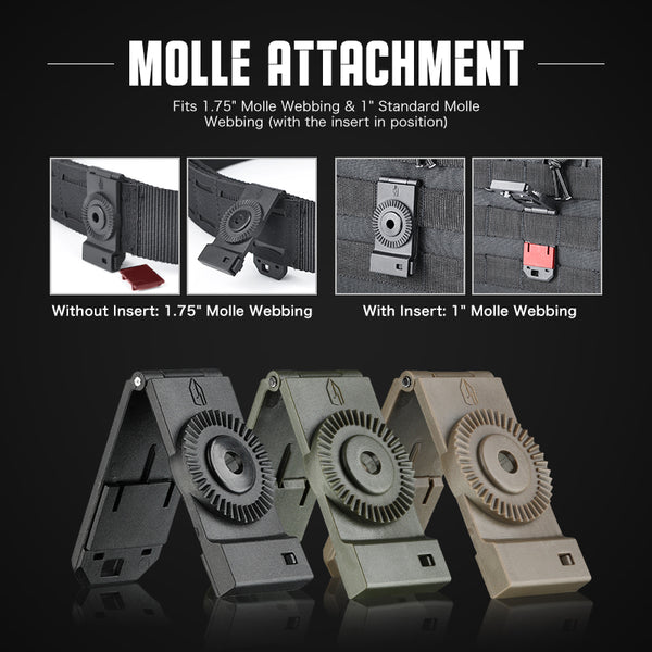Amomax Slim Molle Attachment for Amomax Holsters | Amomax