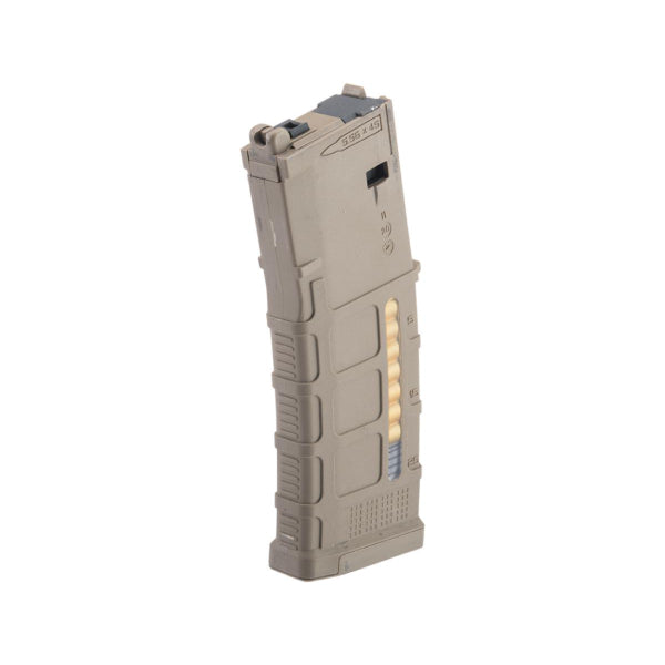 Double Eagle 35rds Gas Magazine for MWS Gas Blowback Rifles – Tan | Double Eagle