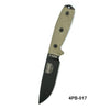 Esee 4-PB-017 Fixed Blade Survival Knife w/ Black Molded Sheath & 3D Micarta Handle – 1095 Carbon Steel