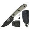 Esee 3HM-K Fixed Blade Survival Knife w/ Micarta Handle & Kydex Sheath – 1095 Carbon Steel