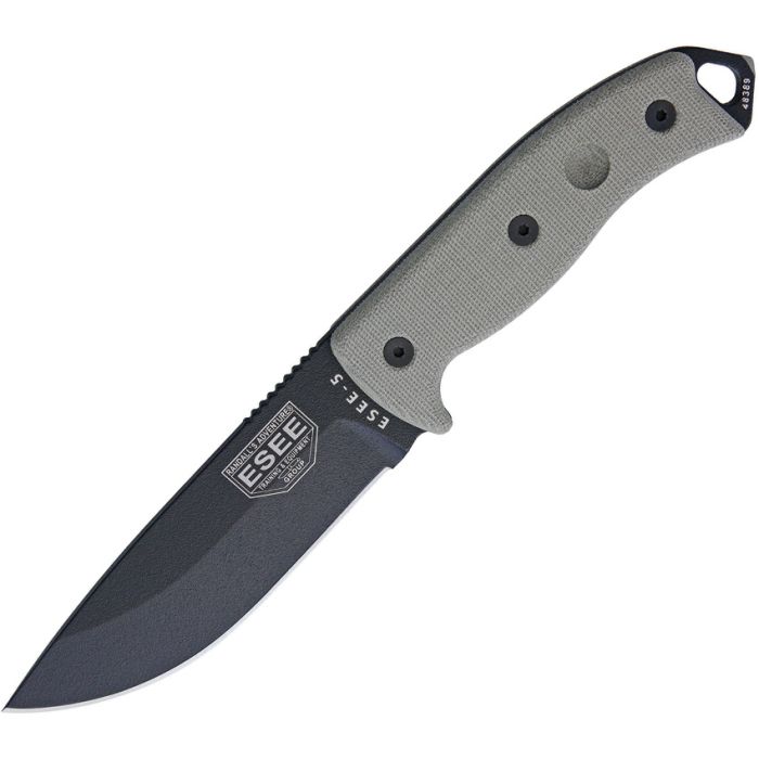 ESEE Model 5P Fixed Blade Knife – 1095 High Carbon Steel w/ Kydex Sheath
