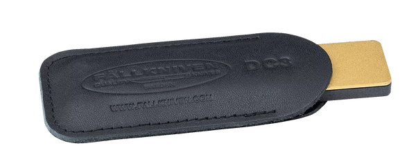 Fallkniven DC3 Diamond-Ceramic Pocket Size Sharpener w/ Leather Pouch