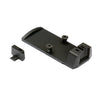 Gunday RMR Mount w/ Raised Sight Set (Pre-Drilled for Fiber Optics) For VFC/SIG Air P320 M17/M18 Airsoft GBB Pistol