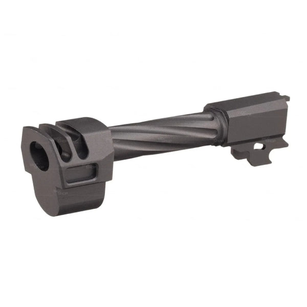 Gunday CNC Aluminum Outer Barrel With Compensator Type A For VFC P320 M18 GBB Airsoft - Black