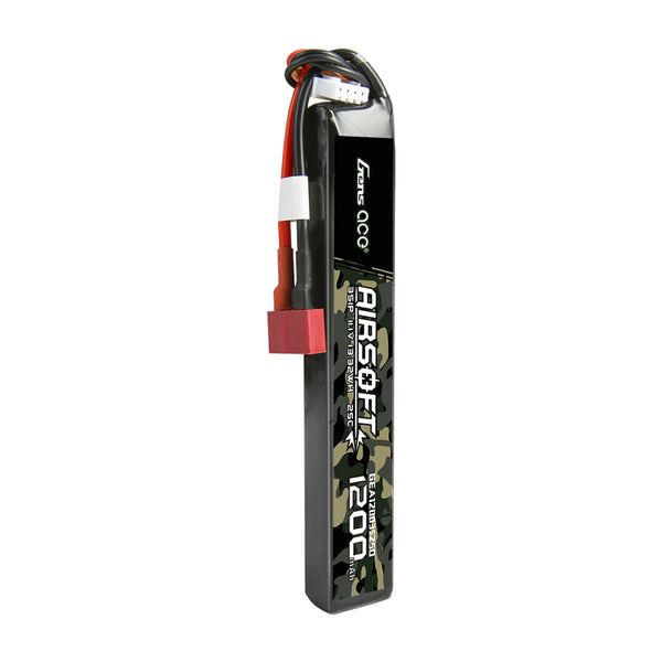 Gens Ace 25C 1200mAh 3S1P 11.1V Airsoft Gun Battery- Deans Plug