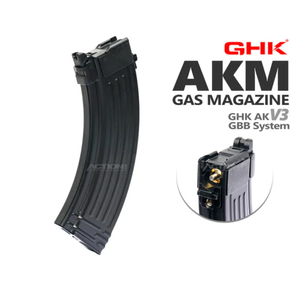 GHK - AK V3 30rds Lightweight AKM 7.62 Style Gas Magazine (GHK AK V3 GBB System)