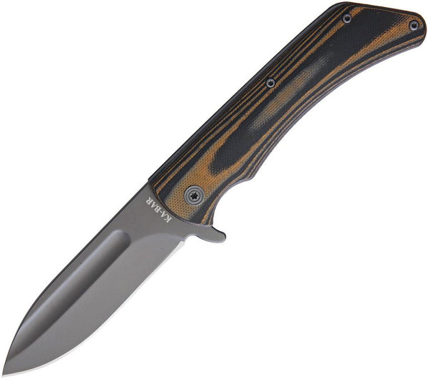 Ka-Bar Mark 98 Flipper Folding Knife – Brown G10 Handle