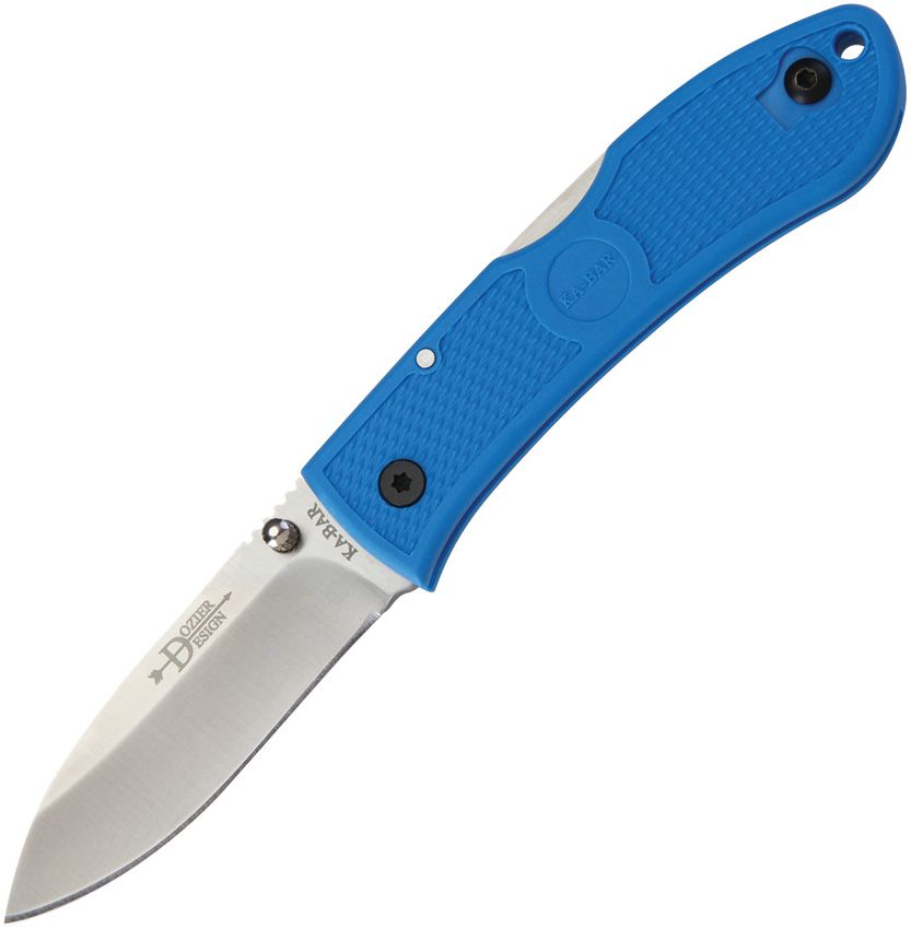 Ka-Bar Dozier Hunter Lockback Folding Knife - Blue Handle w/ Satin Blade | Ka-Bar