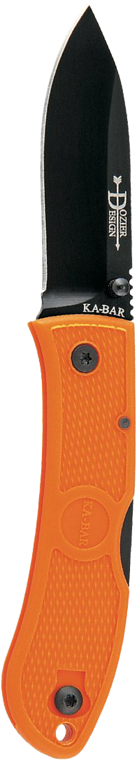 Ka-Bar 4062BO Dozier Hunter Folding Knife – Orange Handle