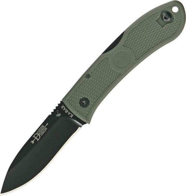 Ka-Bar 4062FG Dozier Hunter Folding Knife – Foliage Green Handle