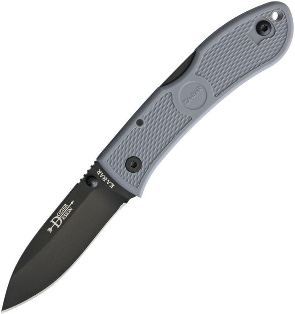 Ka-Bar Dozier Hunter Lockback Folding Knife - Gray Handle w/ Black Blade | Ka-Bar