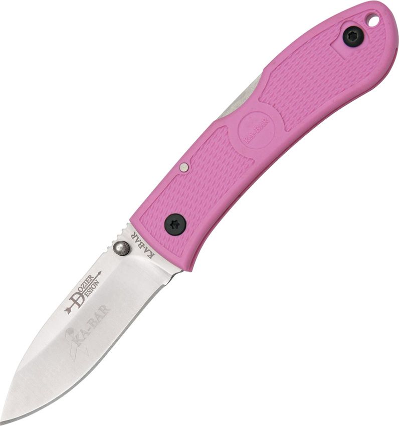 Ka-Bar 4062PK Dozier Hunter Folding Knife – Pink Handle