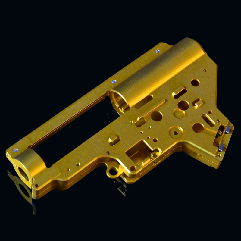 Mancraft CNC 7075 T6 Aluminum V2 Gearbox Shell w/ 8mm Bearing Slots – Gold