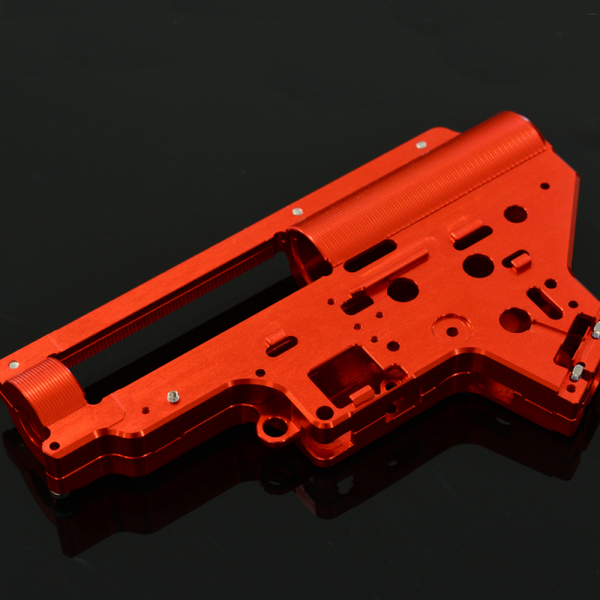 Mancraft CNC 7075 T6 Aluminum V2 Gearbox Shell w/ 8mm Bearing Slots – Red