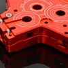 Mancraft CNC 7075 T6 Aluminum V2 Gearbox Shell w/ 8mm Bearing Slots – Red