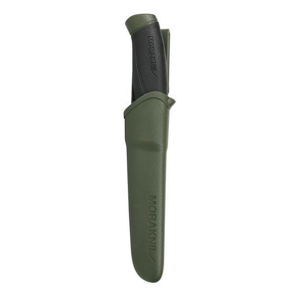 Morakniv 12216 Companion (C) Fixed Blade Survival Knife w/ C100S German Carbon Steel - Military Green