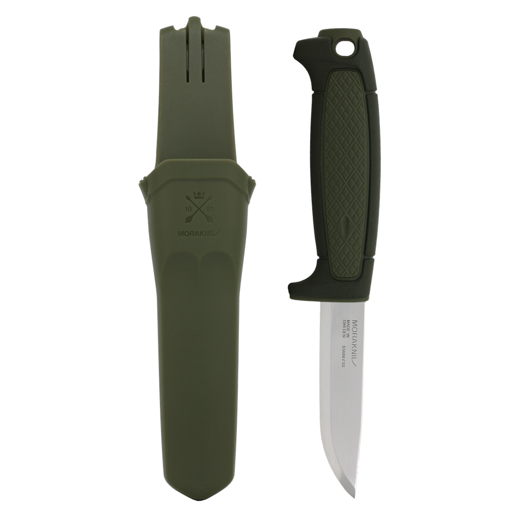 Morakniv 14548 Risberg Fixed Blade Survival Knife w/ Sandvik 12C27 - Deep Forest Green