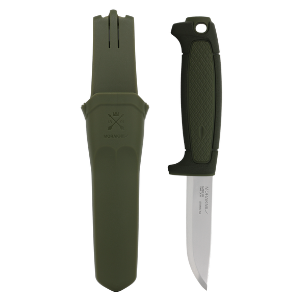 Morakniv 14548 Risberg Fixed Blade Survival Knife w/ Sandvik 12C27 - Deep Forest Green